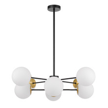 Blundell Frosted Glass 8 Light Pendant